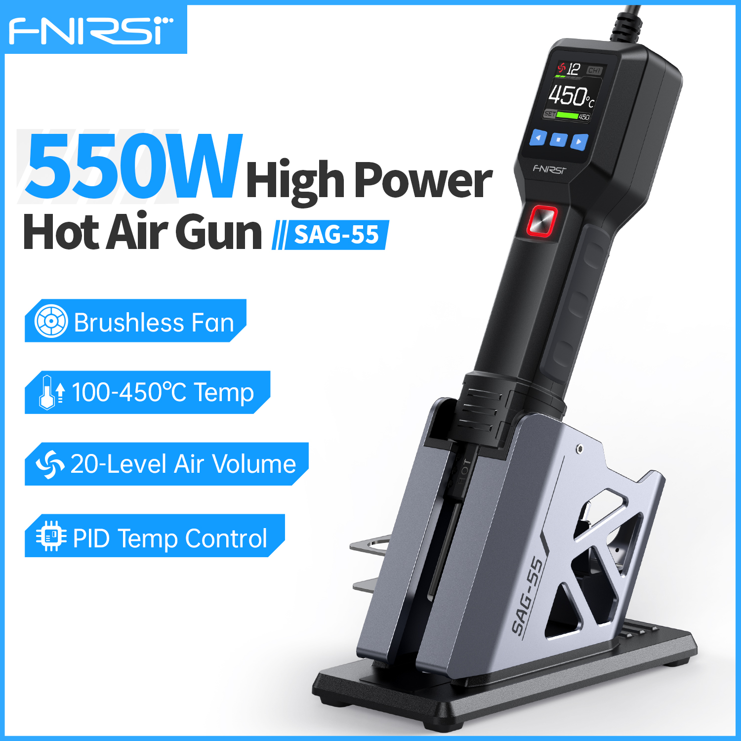 Heat Gun Embossing - FNIRSI SAG-55 Micro Hot Air Gun