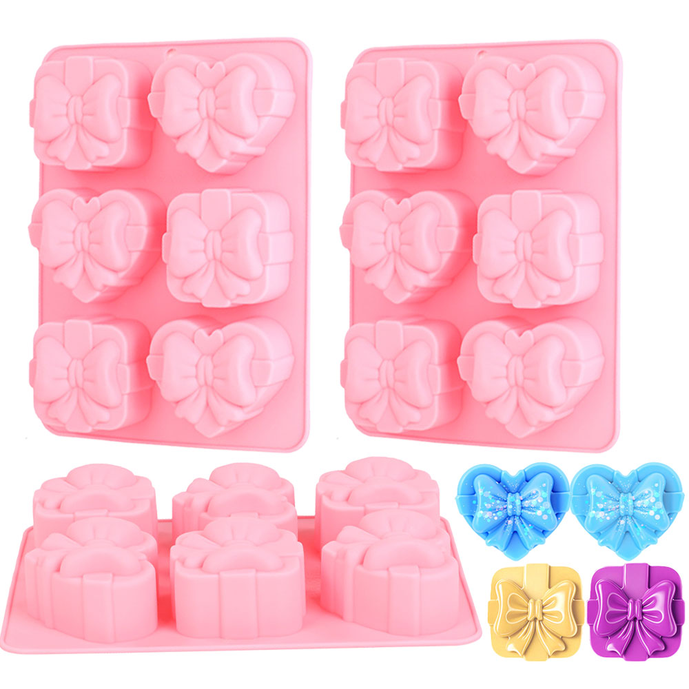 Candle Making Ingredients - Square Heart Shape Silicone Mold 6