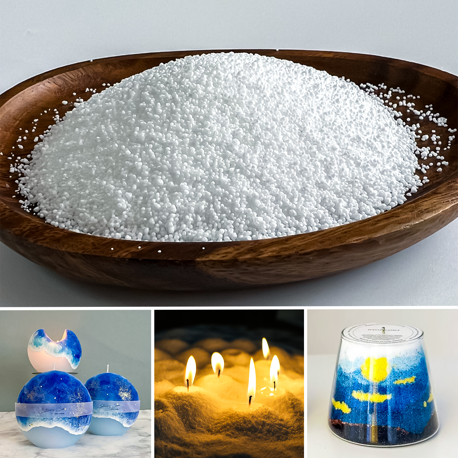 Candle Making Experience - 500g-1kg Sand Wax Ice Flower Wax