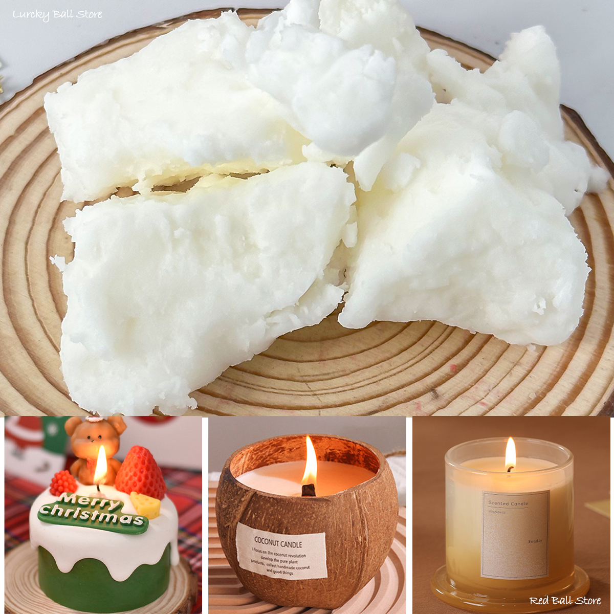 Candle Making Material Wholesale - 100G Natural Coconut Wax Wholesale Handmade