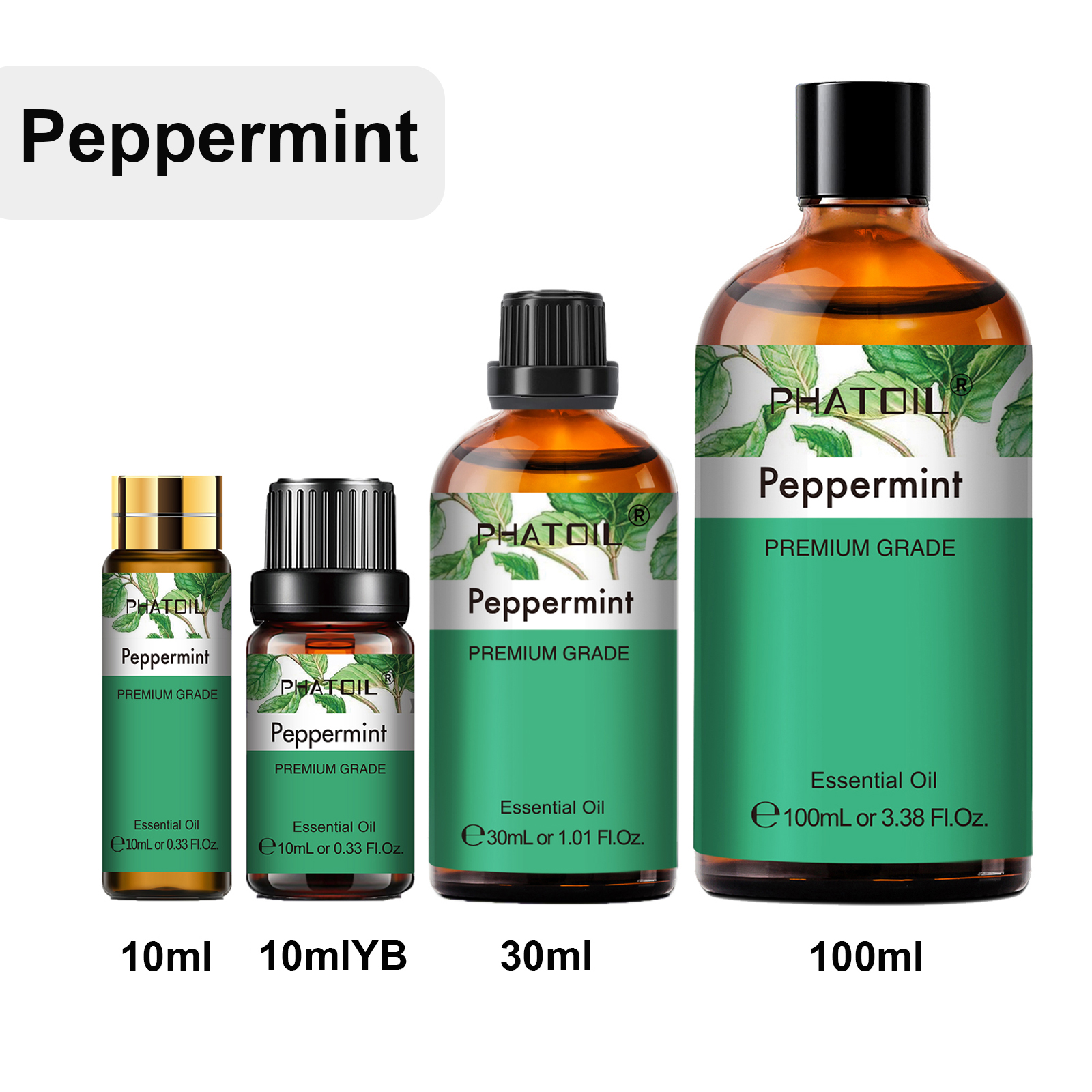 Candle Making Ingredients - PHATOIL 1PCS 10ml/30ml/100ml Natural Peppermint Essential
