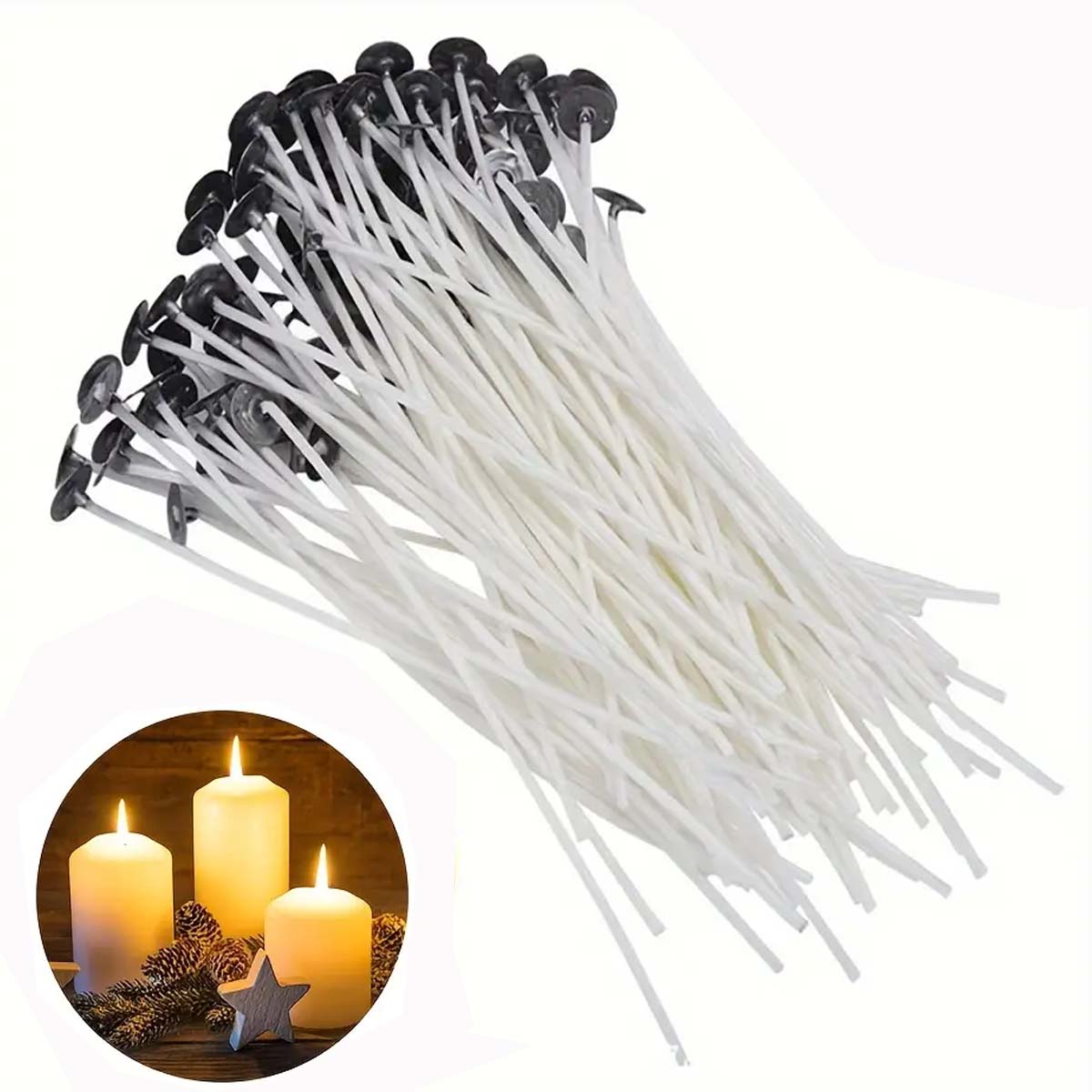 50Pcs/set Smokeless Candle Wic – Candle Making Instructions Bewertung und Preis