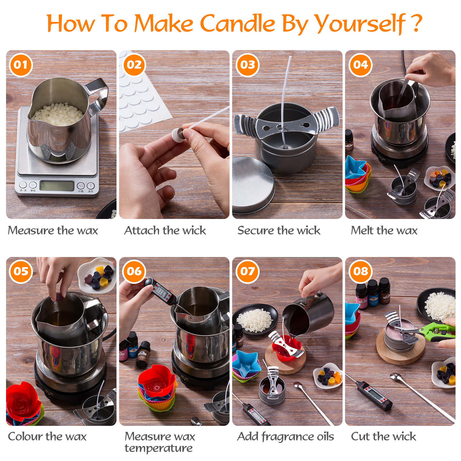 DIY Candle Kit Soy Bean Wax Ca – Candle Making Instructions Bewertung und Preis