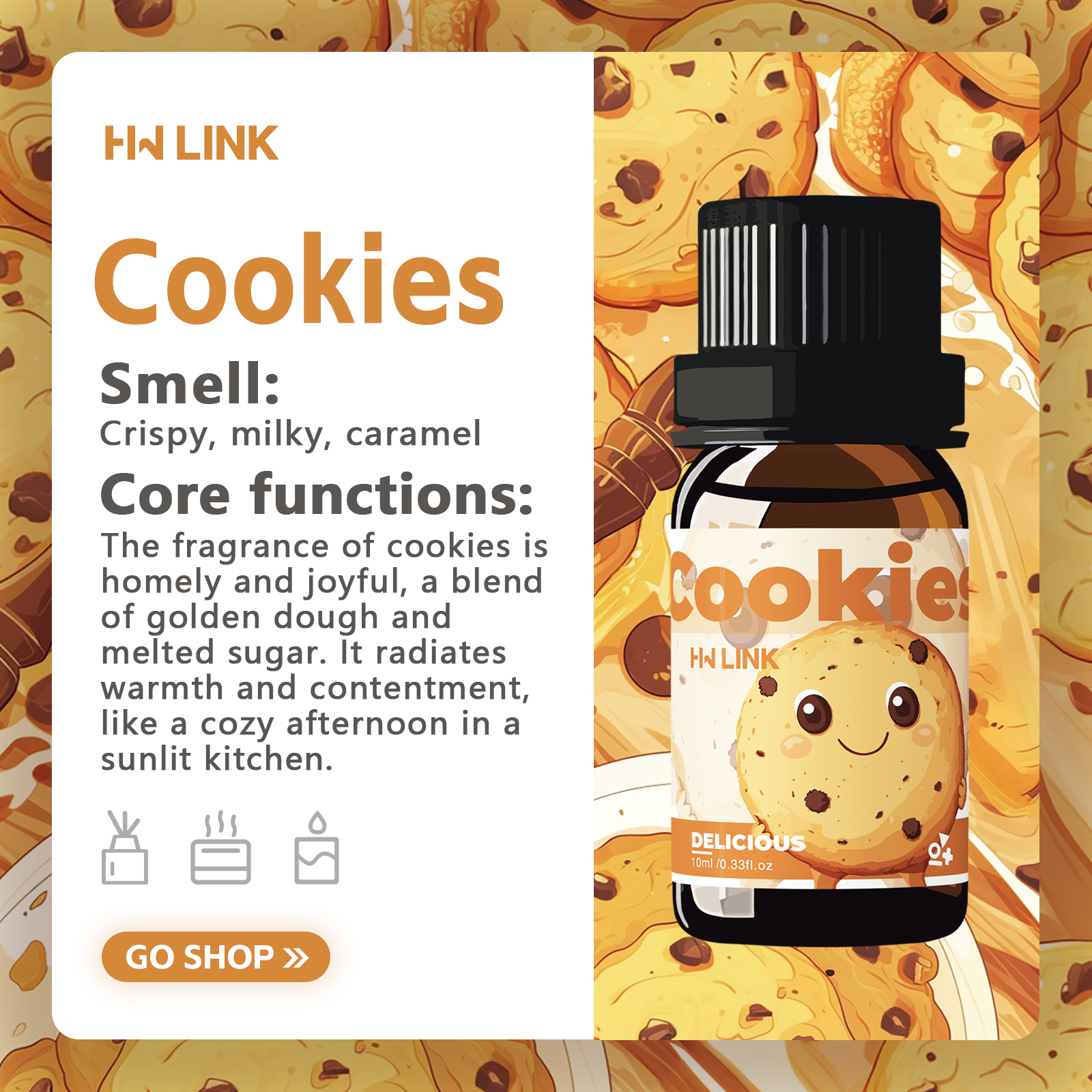 10ml Cookies Essential Oils Pe – Candle Making Ingredients Bewertung und Preis