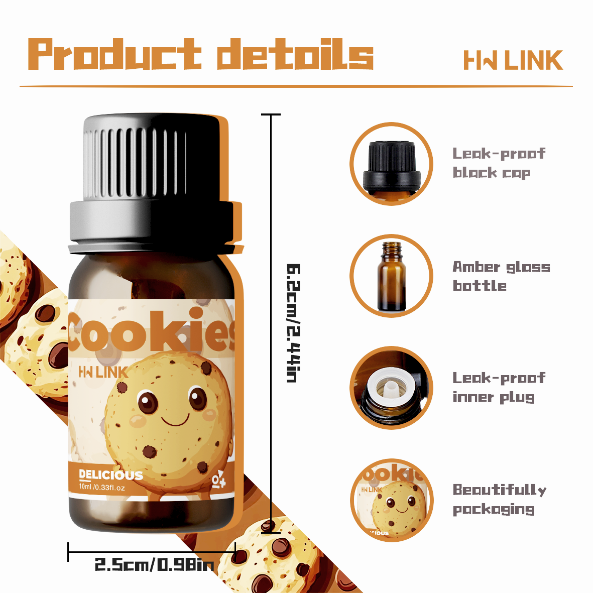 10ml Cookies Essential Oils Pe – Candle Making Ingredients Bewertung und Preis