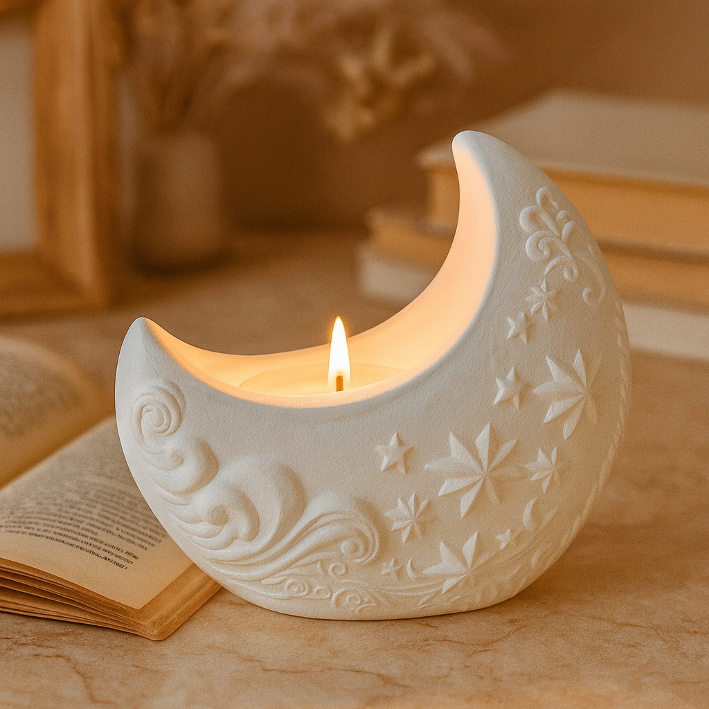 3d Relief Moon Gypsum Resin Mo – Candle Making Process Bewertung und Preis