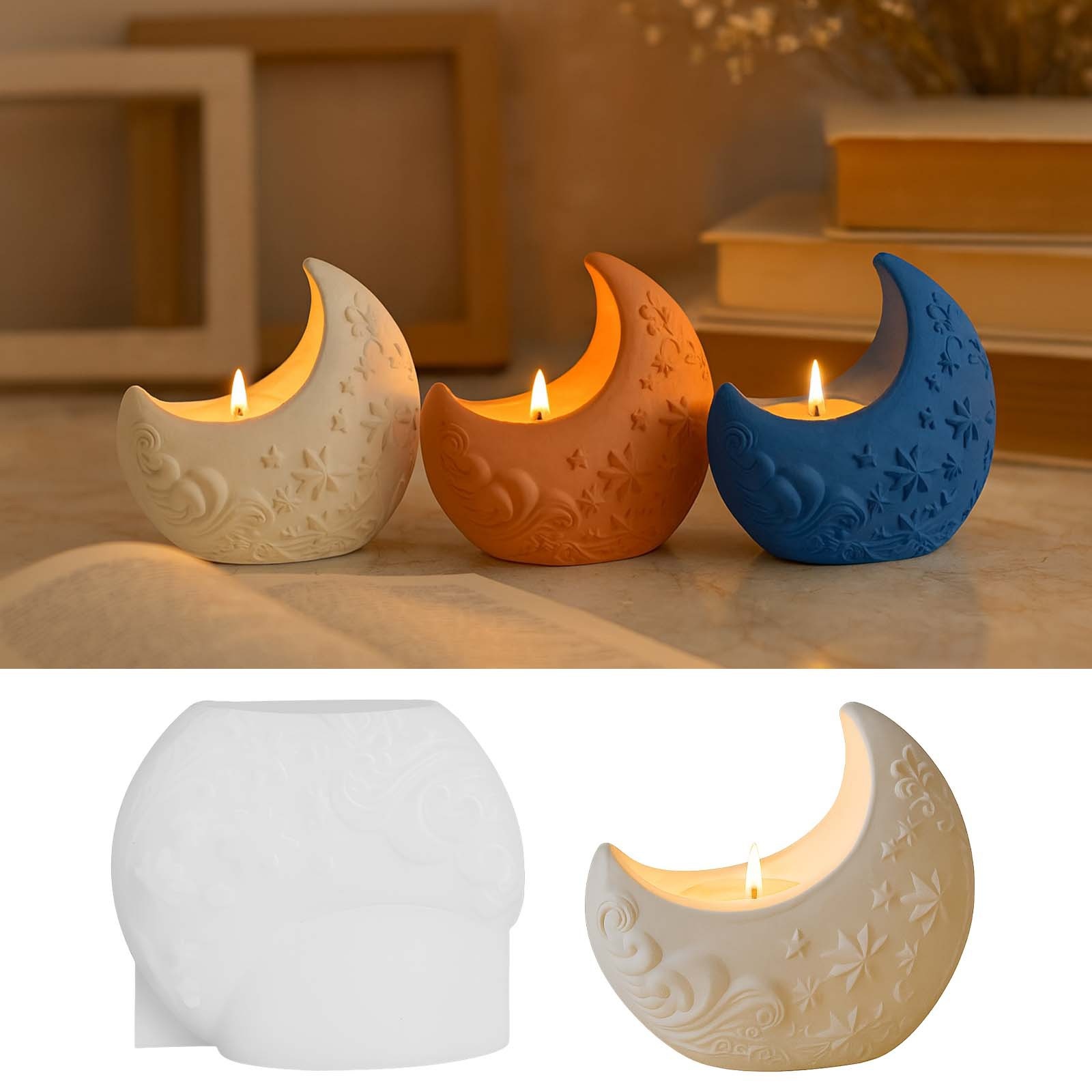 3d Relief Moon Gypsum Resin Mo – Candle Making Process Bewertung und Preis
