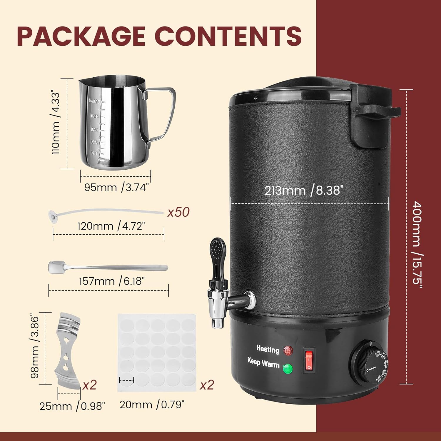 8L Electric Wax Melter for Can – Candle Making Wax Melter Bewertung und Preis