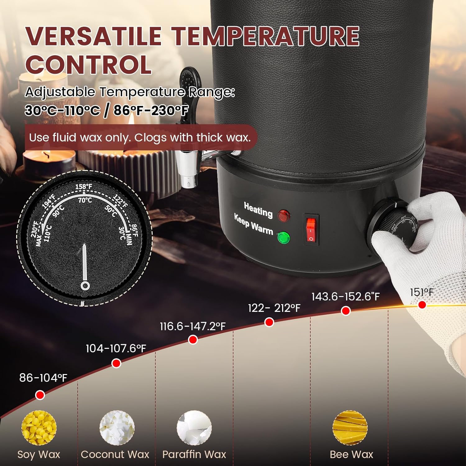 8L Electric Wax Melter for Can – Candle Making Wax Melter Bewertung und Preis