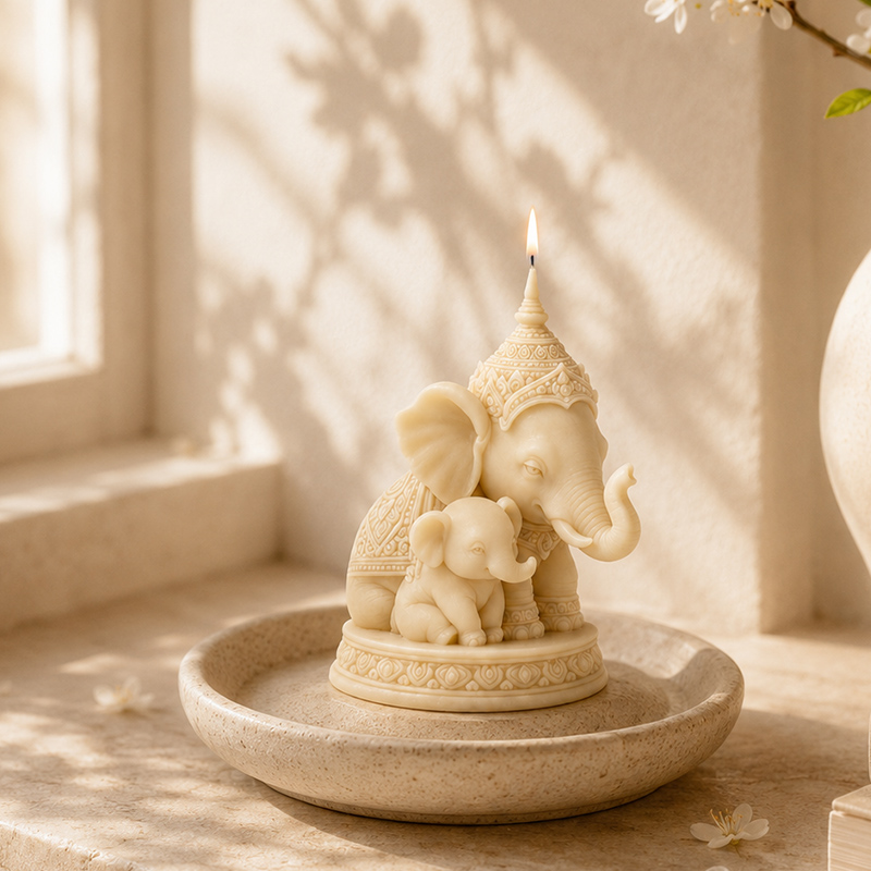Thai Mother and Child Elephant – Candle Making Kit For Kids Bewertung und Preis
