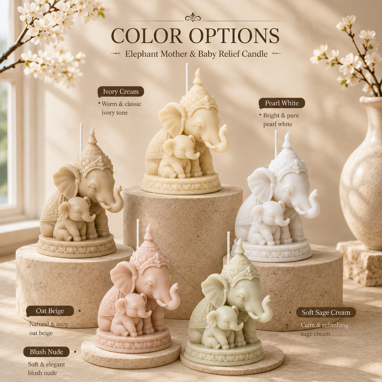 Thai Mother and Child Elephant – Candle Making Kit For Kids Bewertung und Preis