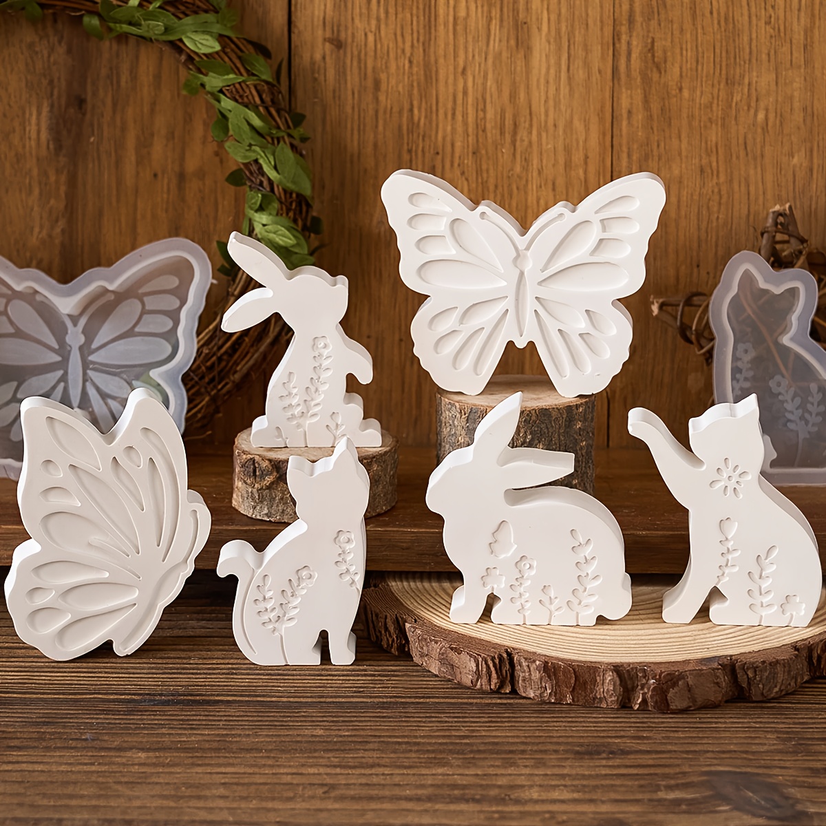 6pcs - 3D Rabbit and Kitten Si – Candle Making Tools Bewertung und Preis