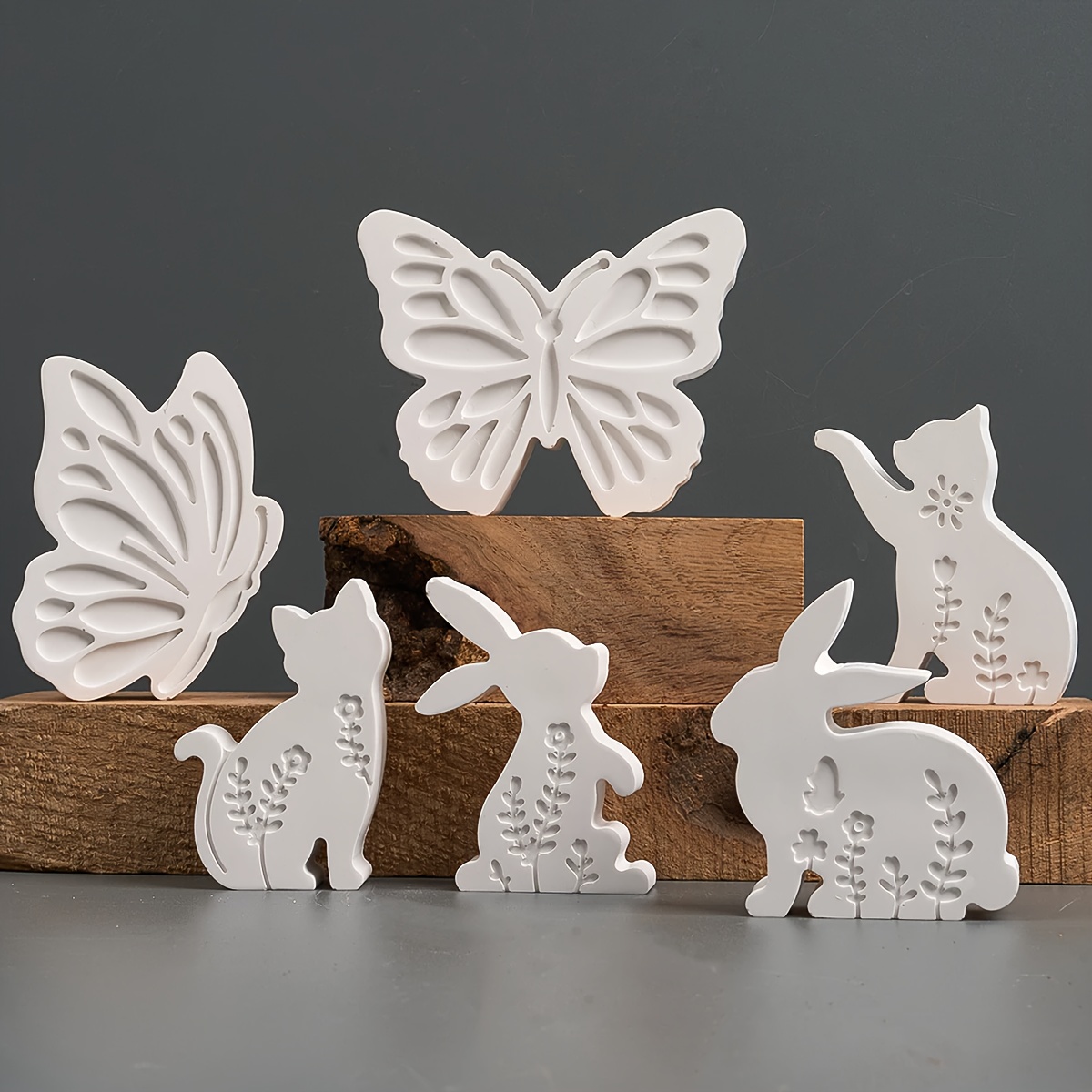 6pcs - 3D Rabbit and Kitten Si – Candle Making Tools Bewertung und Preis