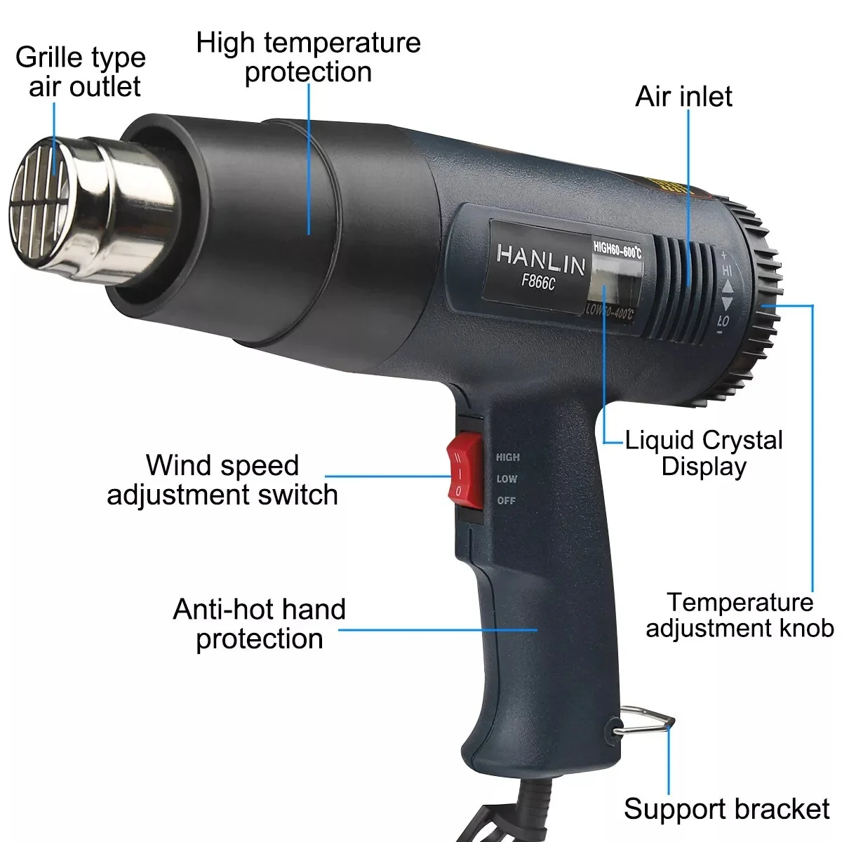 2000W Electric Heat Gun With L – Heat Gun Embossing Bewertung und Preis