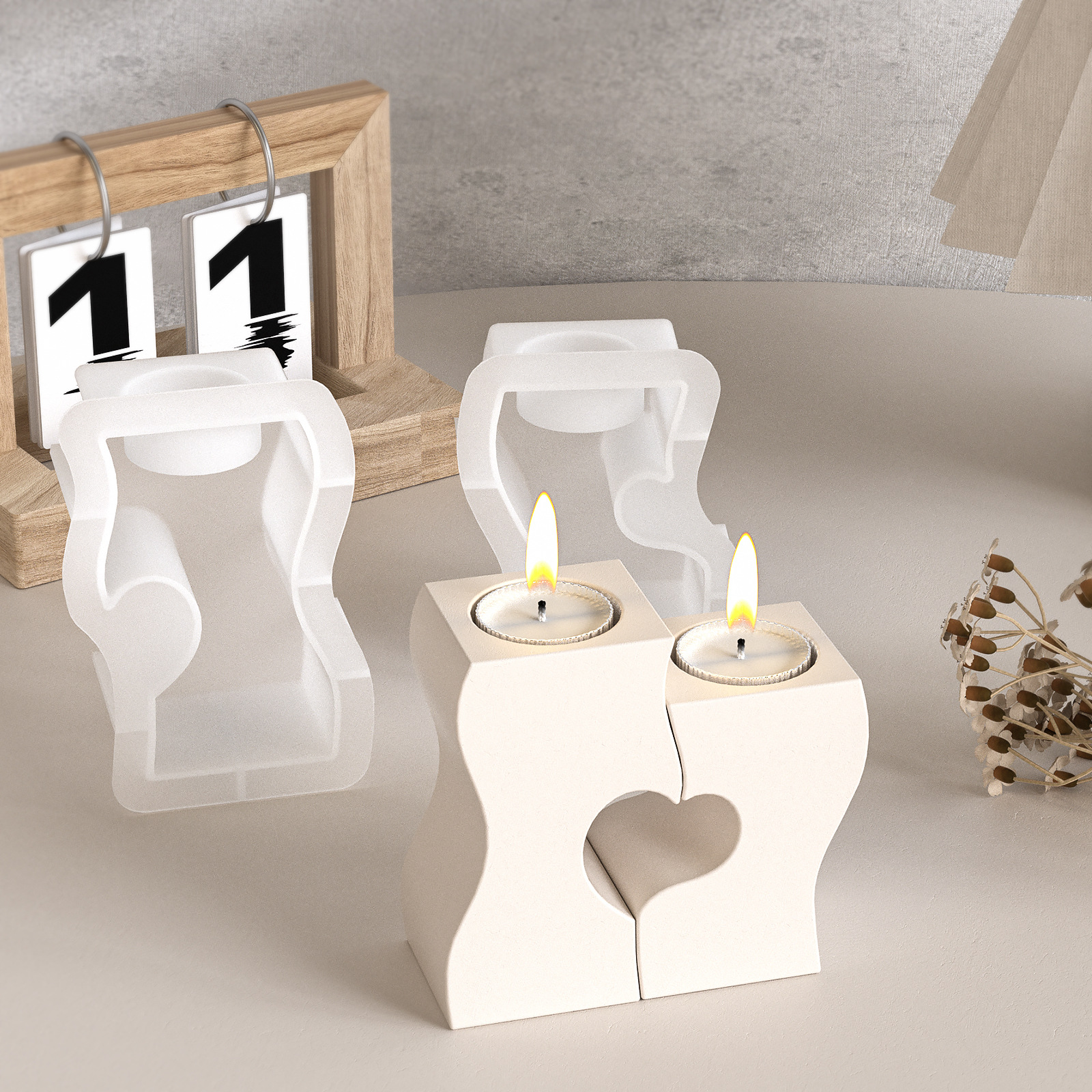 S Heart Candlestick Silicone M – Candle Making Tools Bewertung und Preis