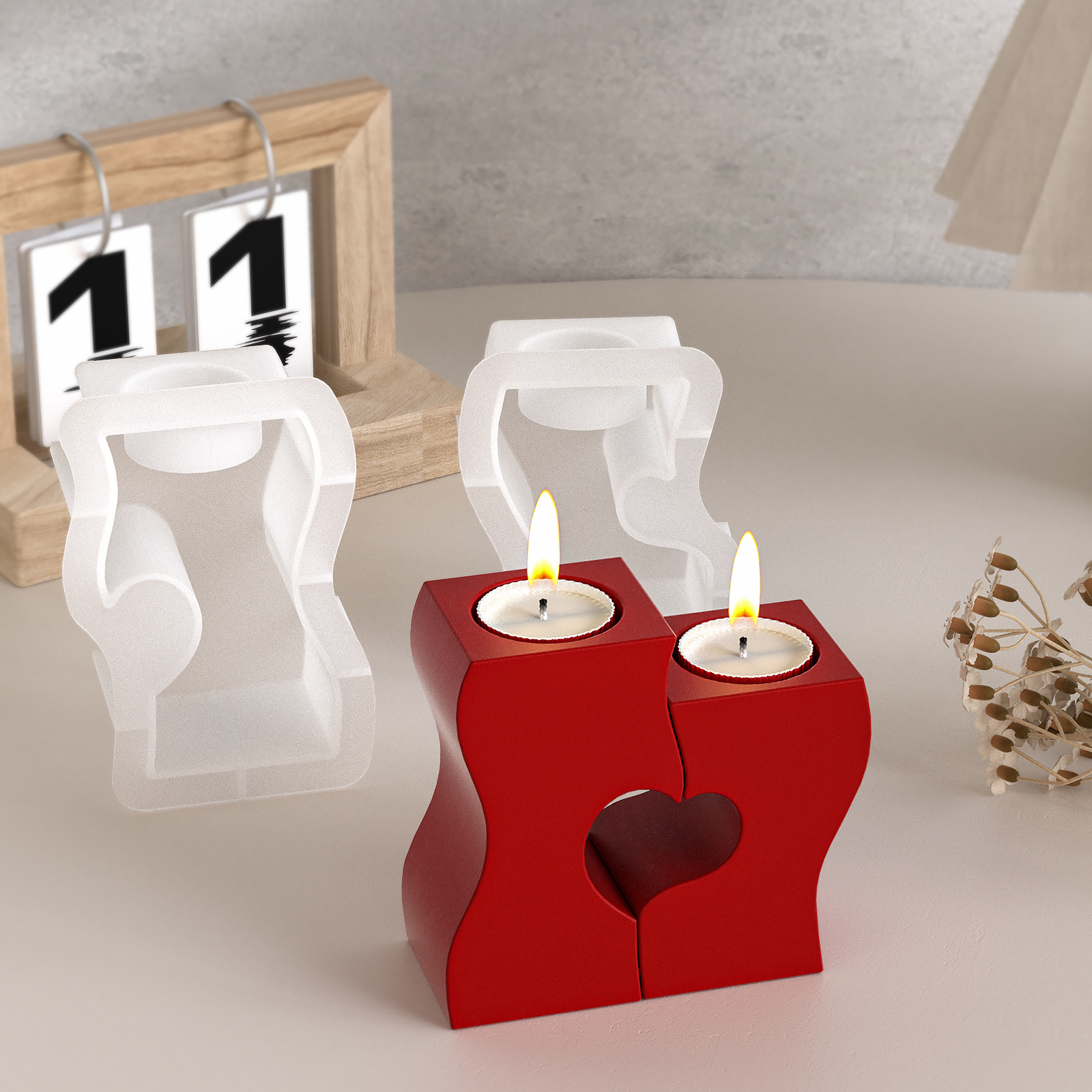 S Heart Candlestick Silicone M – Candle Making Tools Bewertung und Preis