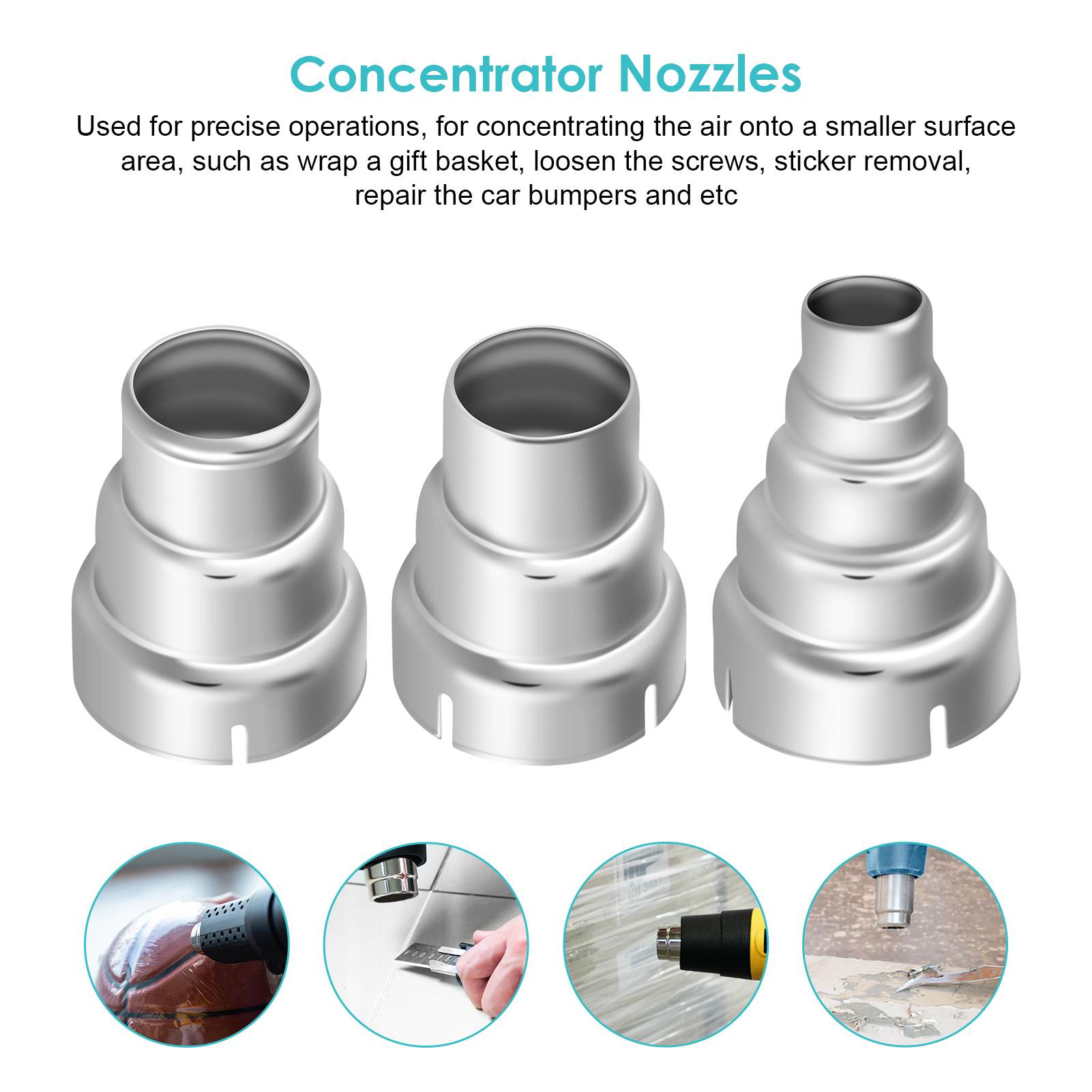 7pcs Heat Gun Nozzles Kit - 35 – Heat Gun Embossing Bewertung und Preis
