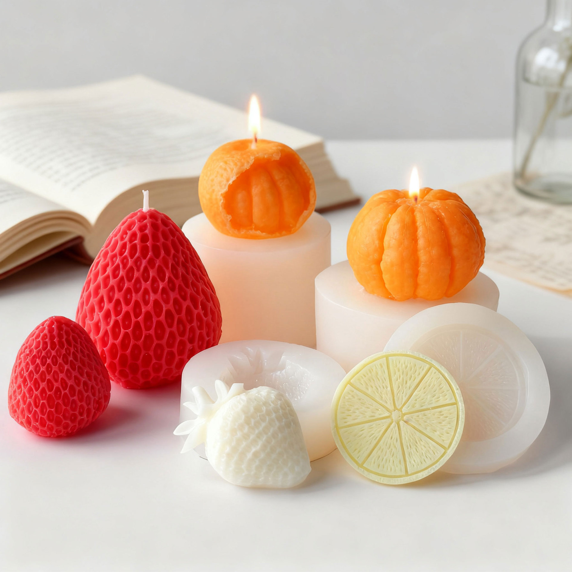 Fruit modeling silicone candle – Candle Making Wax Melter Bewertung und Preis