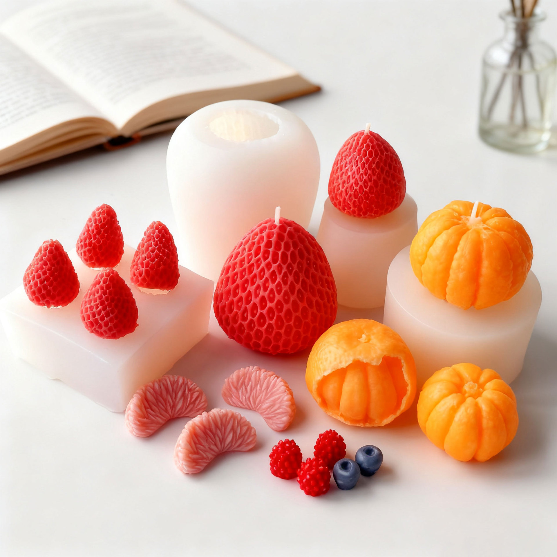Fruit modeling silicone candle – Candle Making Wax Melter Bewertung und Preis