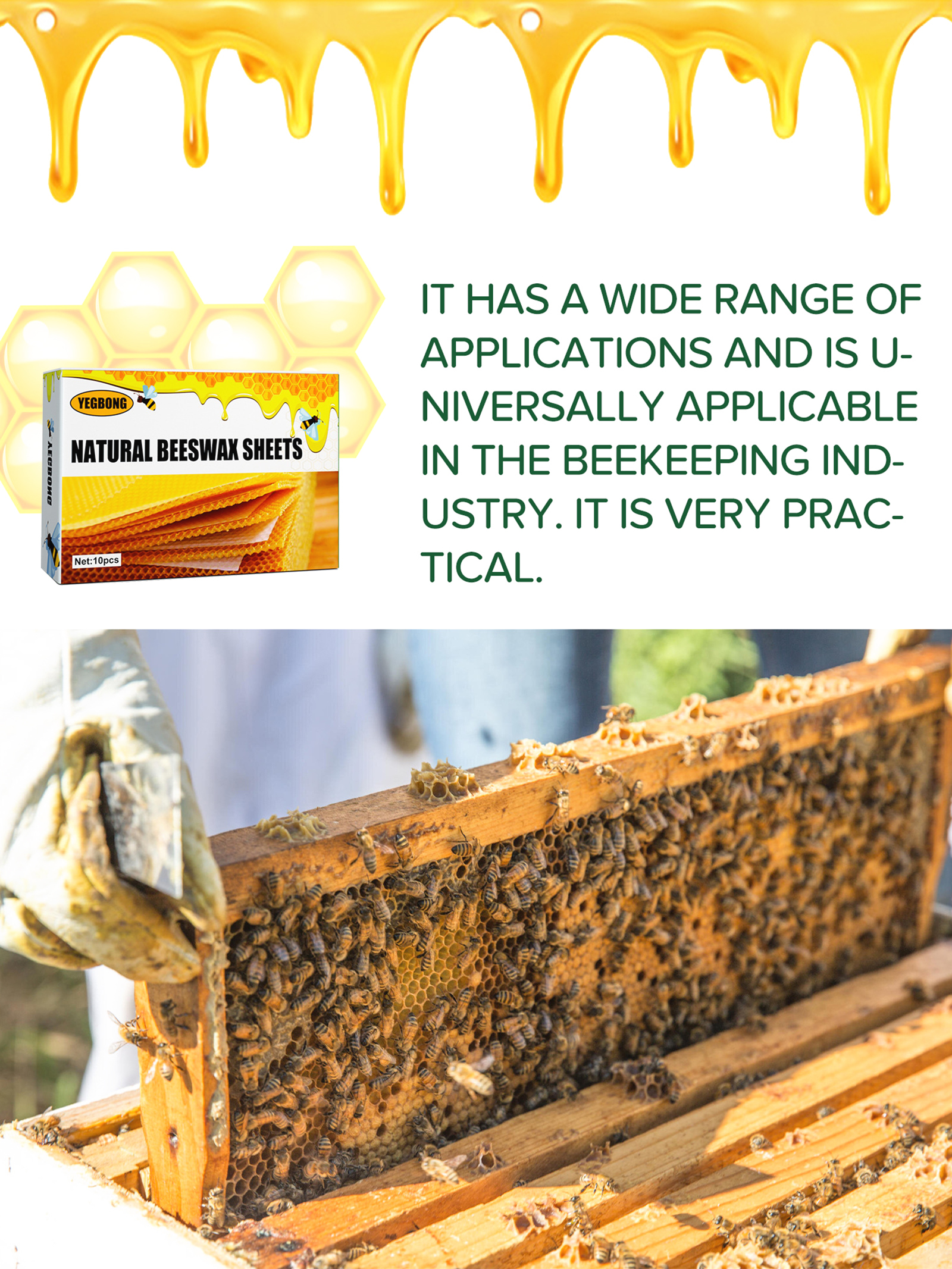 10Pcs Natural Honeycomb Bee Wa – Candle Making Experience Bewertung und Preis