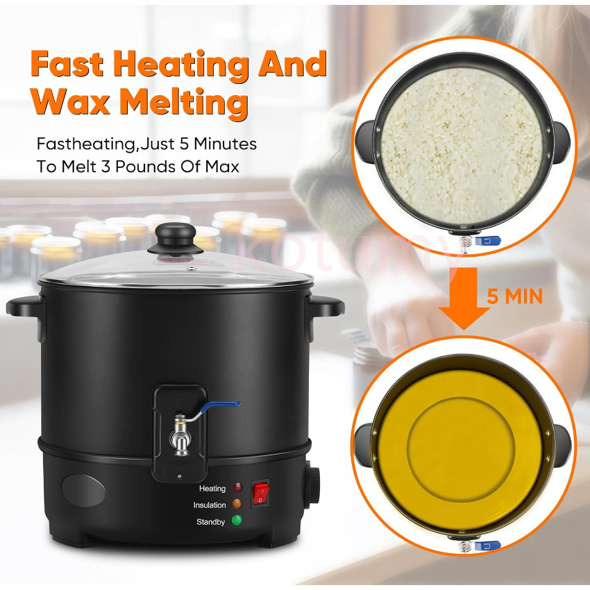 6L Small  Wax Melter Paraffin  – Candle Making Pot Bewertung und Preis