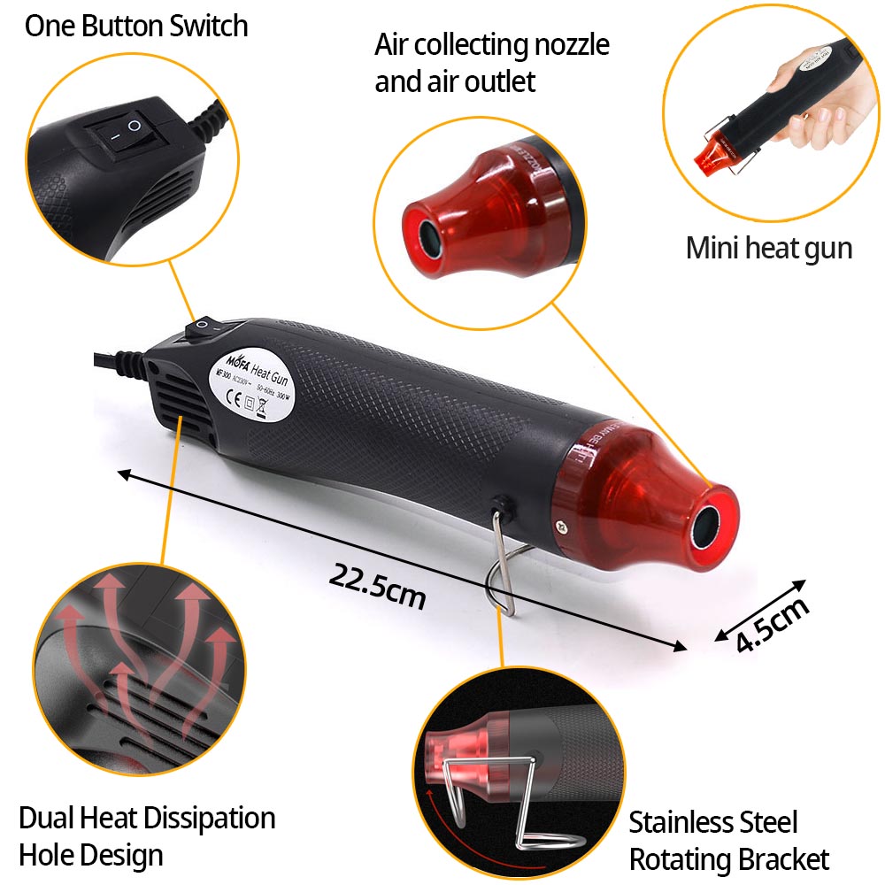 300W Hot Air Heat Gun Electric – Heat Gun Embossing Bewertung und Preis